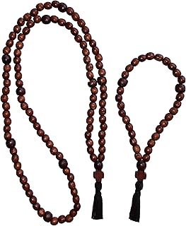 2 pcs Chotki Prayer Rope Orthodox Wooden 30 100 Knots Komboskini Christian Wood Cross Pray Set Brown
