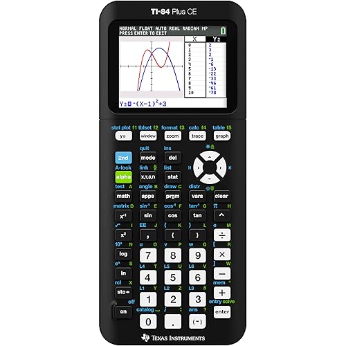 Texas Instruments TI-84 Plus CE Color Graphing Calculator, Black