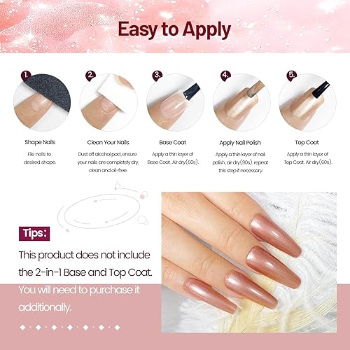 Miniatura 7 de Juego de esmaltes de uñas con purpurina de 0.3 fl oz, 6 colores con purpurina, rojo, rosa, blanco, juego de esmalte de uñas para arte de uñas