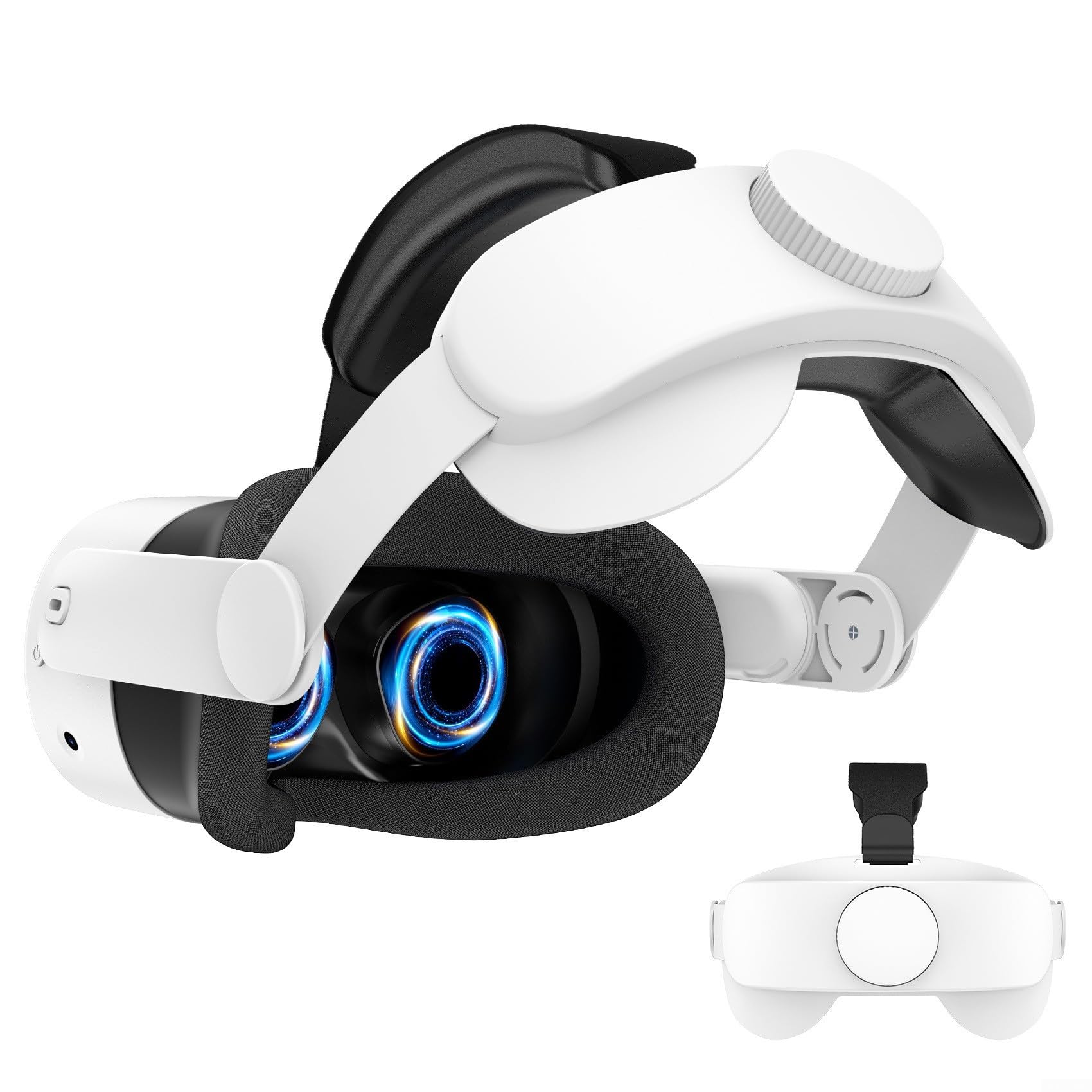 Sangle de tête de rechange confortable pour Meta Quest3S - Ajustement sécurisé pour les aventures immersives de réalité virtuelle (noir)