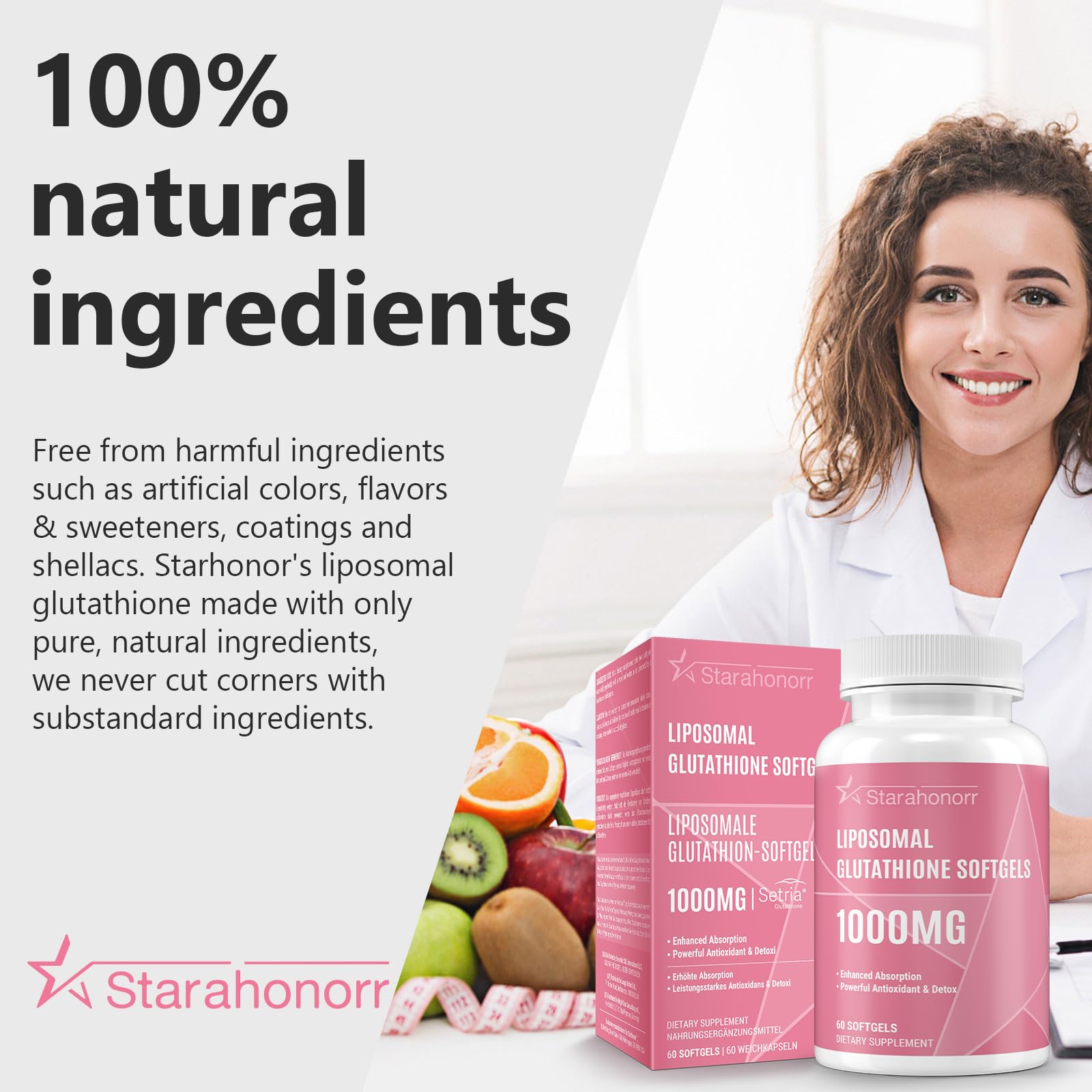 Liposomal Glutathione Softgels 1500MG,Liposomal Supplement with Vitamin C, 60 Softgels — Amazon image 4