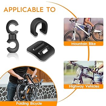 SramMTB Cable Housing And Hydraulic Line Rotating Hooks - Pack Of 4,Black