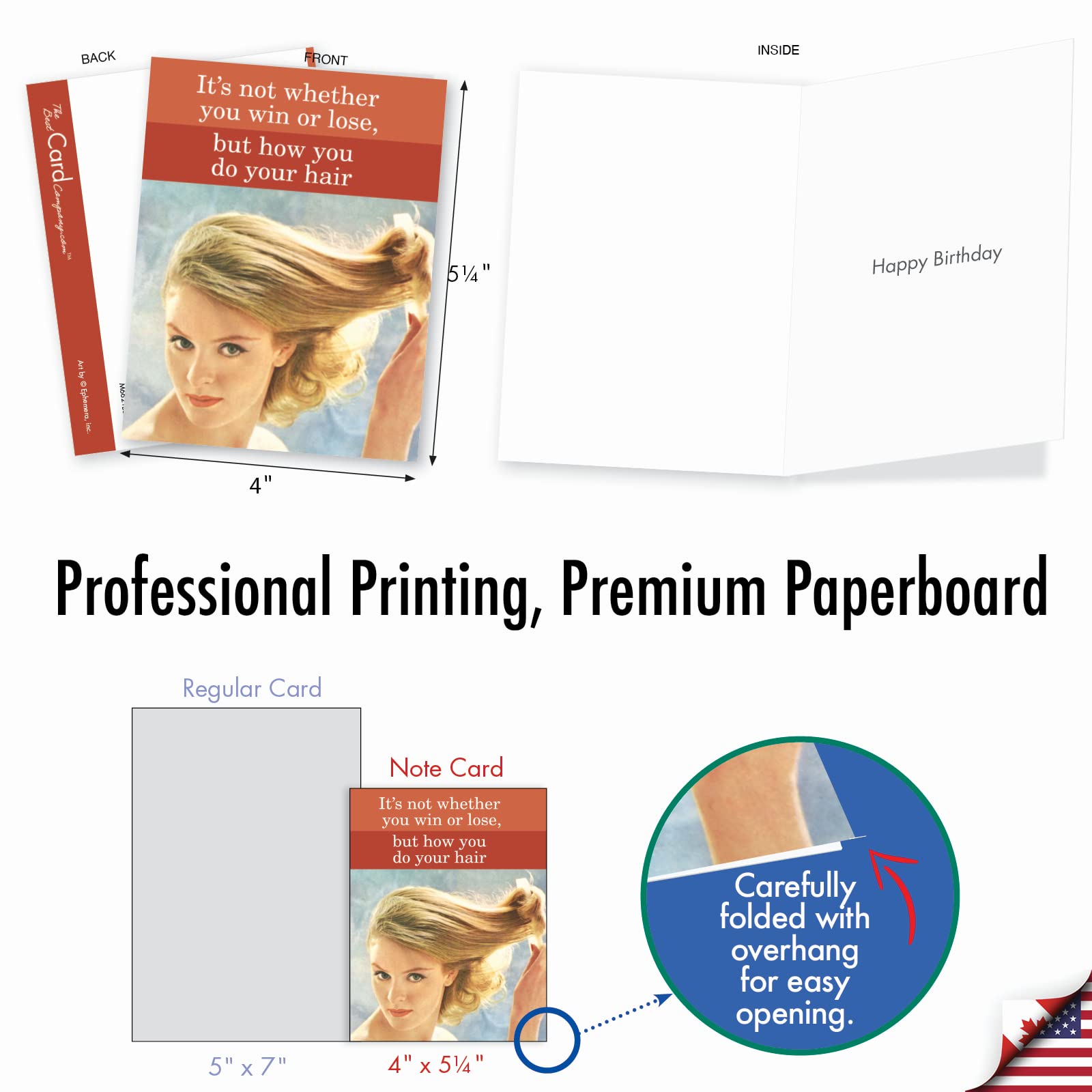 The Best Card Company - 10 Cartes D'anniversaire Amusantes Assorties (10 X  13 Cm) U2013 Assortiment, image size:1600x1600