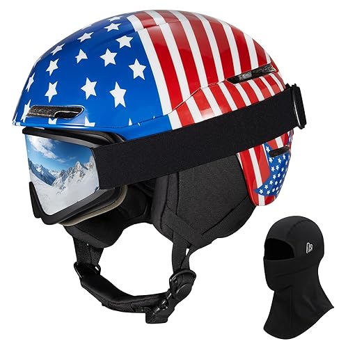 VCOROS Ski Helmet Snowboard Helmet with Ski Goggles for Skiing