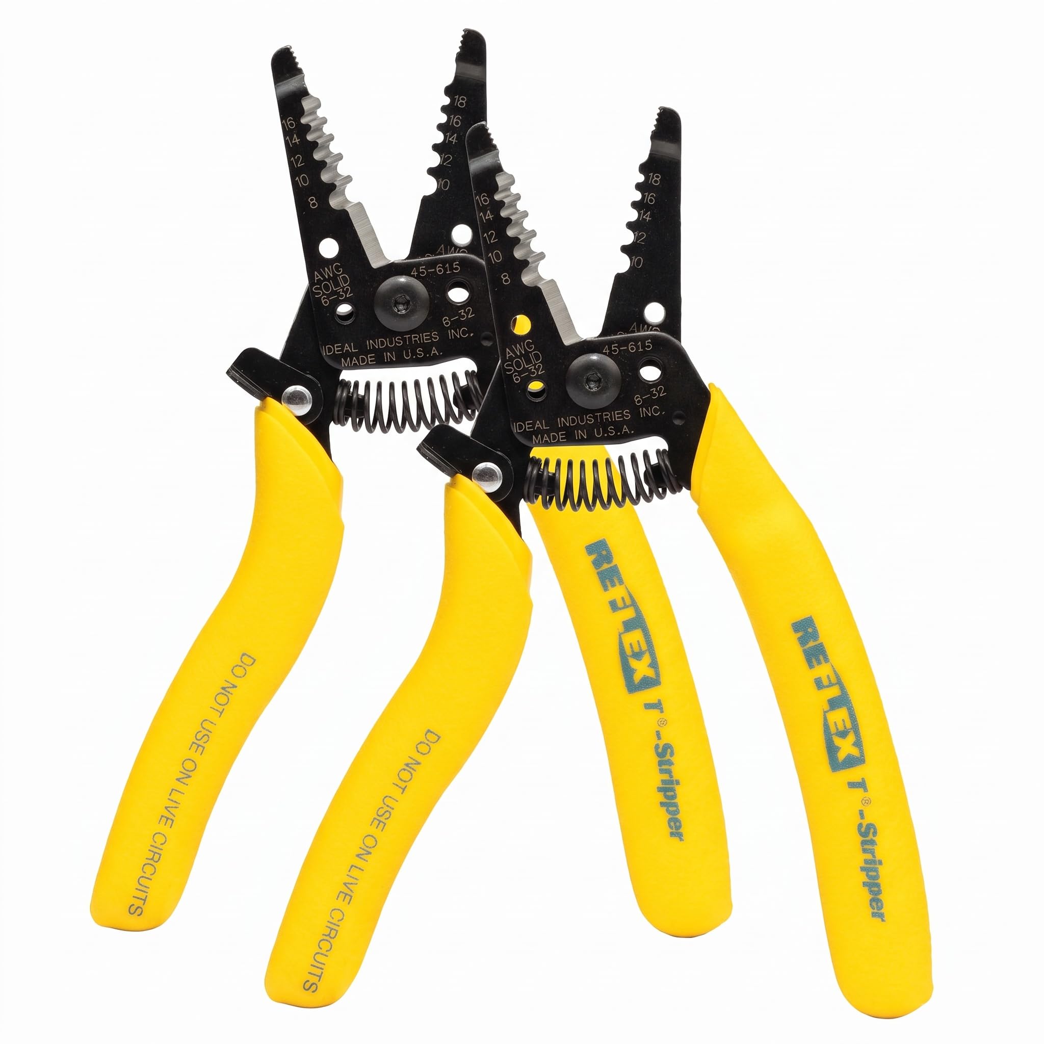 IDEAL Electrical 45-621 Reflex Super 12/2 & 14/2 NM Cable T Stripper - Dual NM Wire Stripper, Plier Nose, Slide Lock, Textured Grips — Amazon image 12
