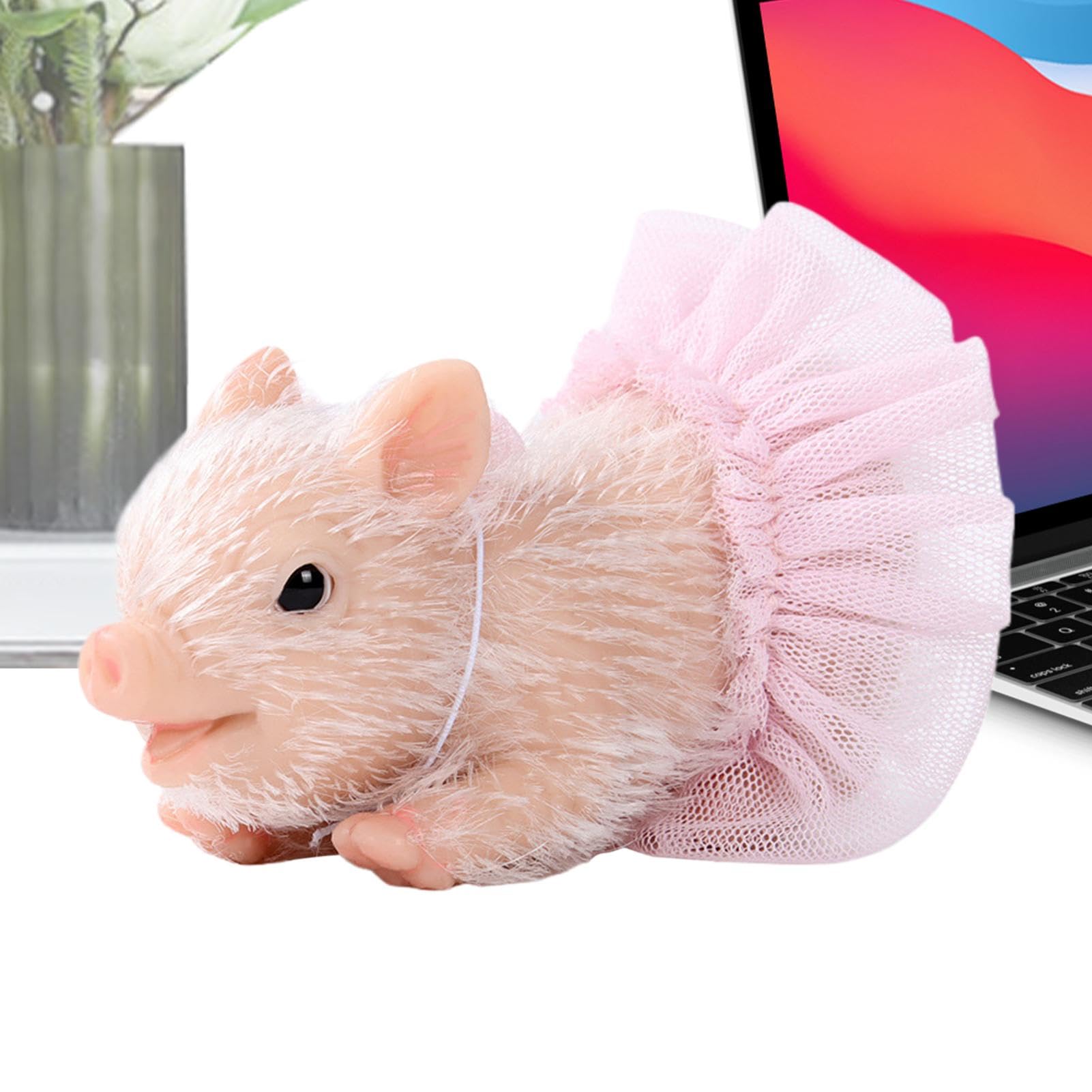 Giocattoli animali da bambino, suonare animali Pigletti realistici in | Birthday Christmas Stocking Stuff, decorazioni per la casa, per bambini divertenti per ragazzi per