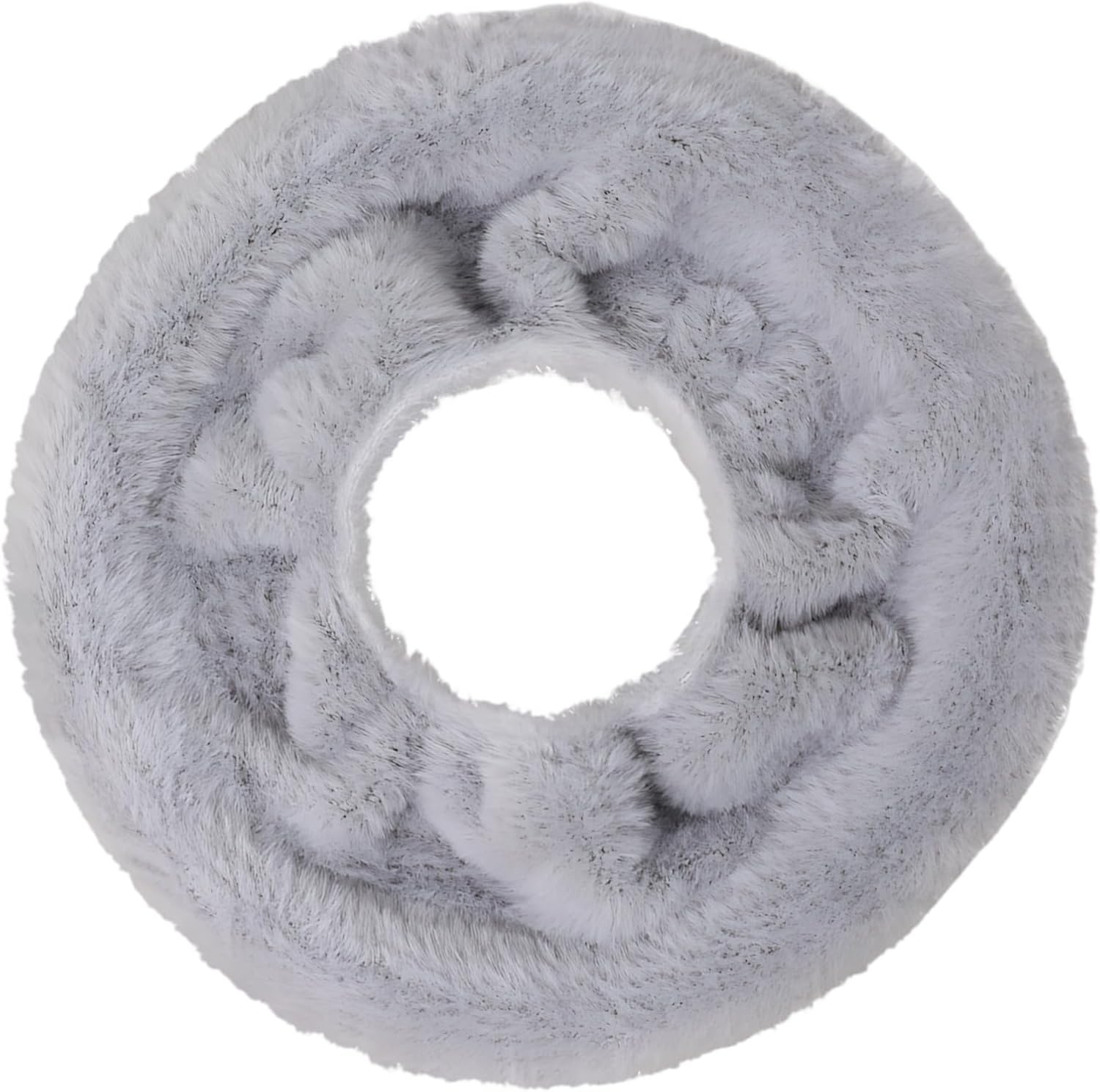 Warm And Cozy Padded Toilet Seat Cover, Soft And Comfortable Washable Cushion, Suitable For Various Toilet Shapes, Made From Gray Polyester, 11 In / 28 Cm