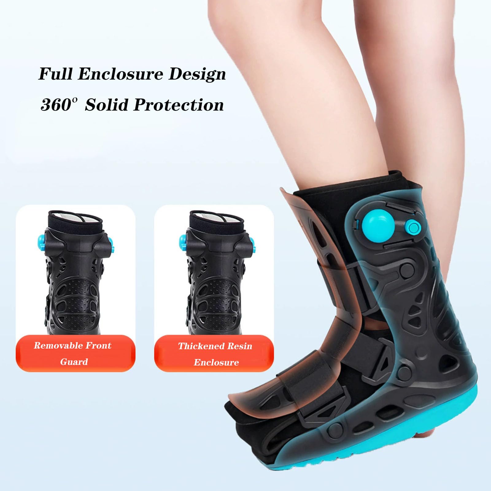 SFKLYU Inmovilizador Ortopédico para Dormir, Bota de Soporte para Tobillo y Pie para Fracturas, Férula Nocturna para Fascitis Plantar y Tendinitis Aquílea,A Left,S