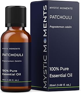 Mystic Moments | Patchouli Essential Oil 50ml - Pure & Natural Oil for Diffusers, Aromatherapy & Massage Blends Vegan GMO ...