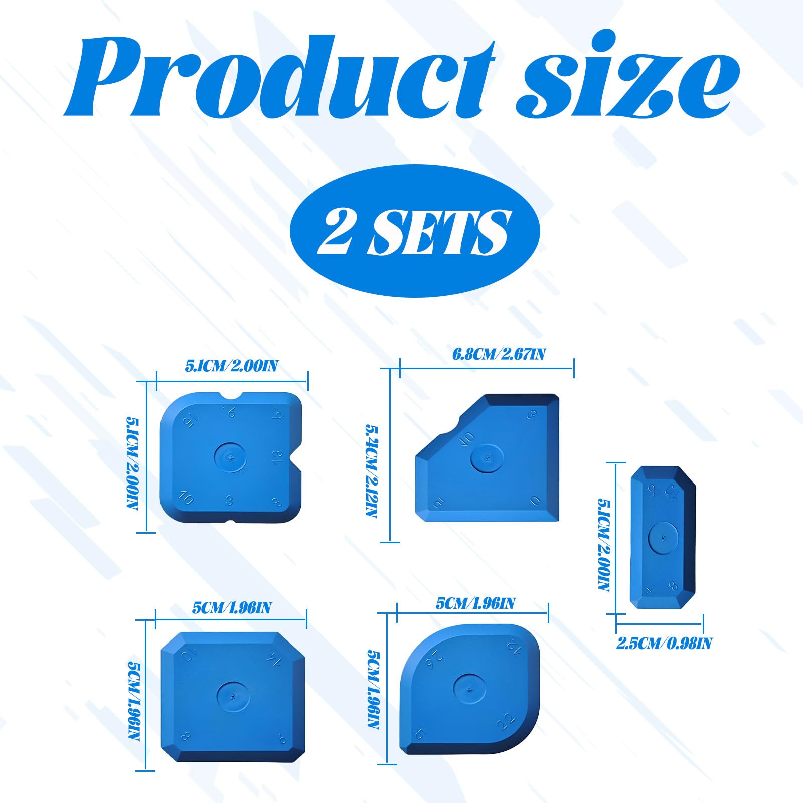 Silicone Seam Tool, 10 Pcs Reusable Silicone Sealant Applicator for Kitchen/Bathroom/Ceramic Precise Sealing - Image 2