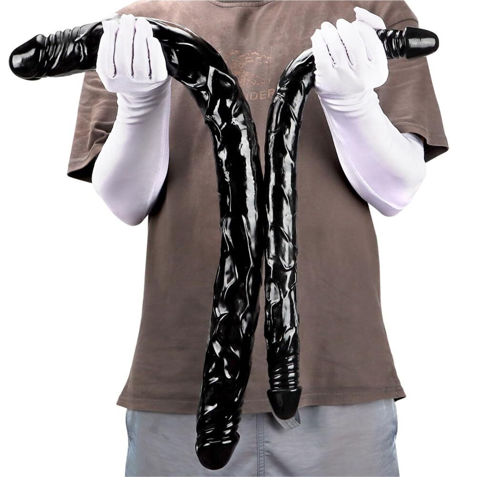 Consolador Anal Doble De Largo, Tapón, Gay, Masturbador, Juguete Sexual Unisex, Dong
