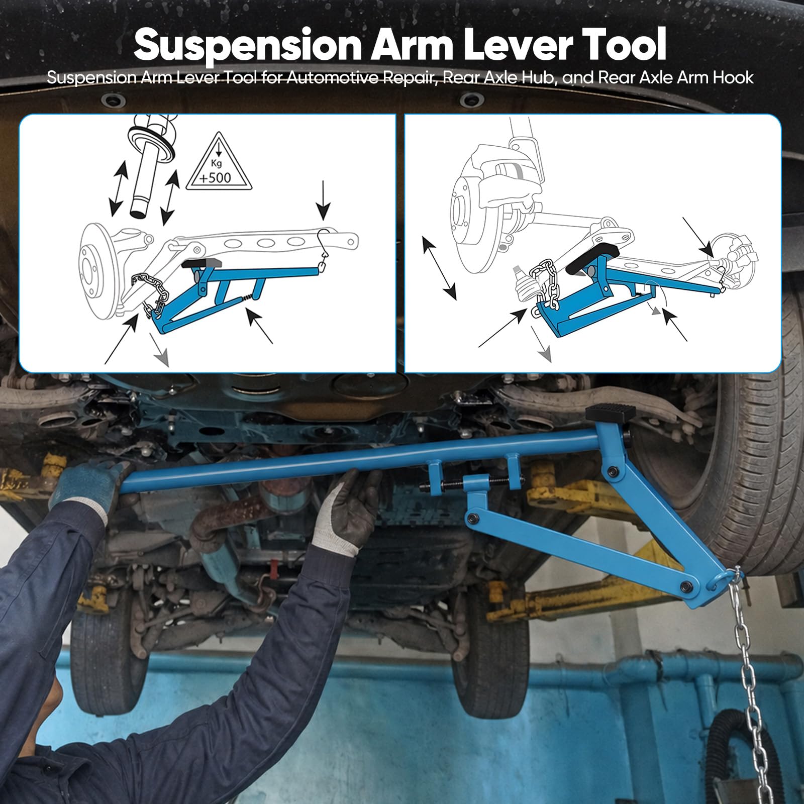 Herramienta Para Palanca Brazo Control, Separador Cojinetes Rueda Cadena Para Automóviles Barra Herramientas Reparación Automóviles Cojinetes Rueda Para Brazo Control Suspensión Y Chasis Vehículos