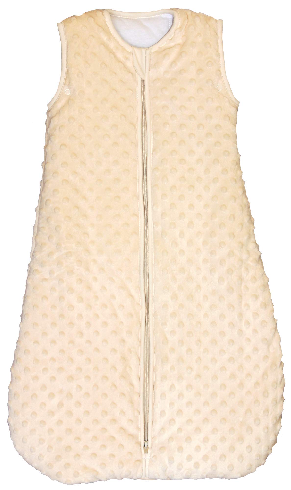 BABYINABAG Summer Model Baby Sleeping Bag and Sack, Plush Minky Dot, 1.25 Togs, for Infants and Todd