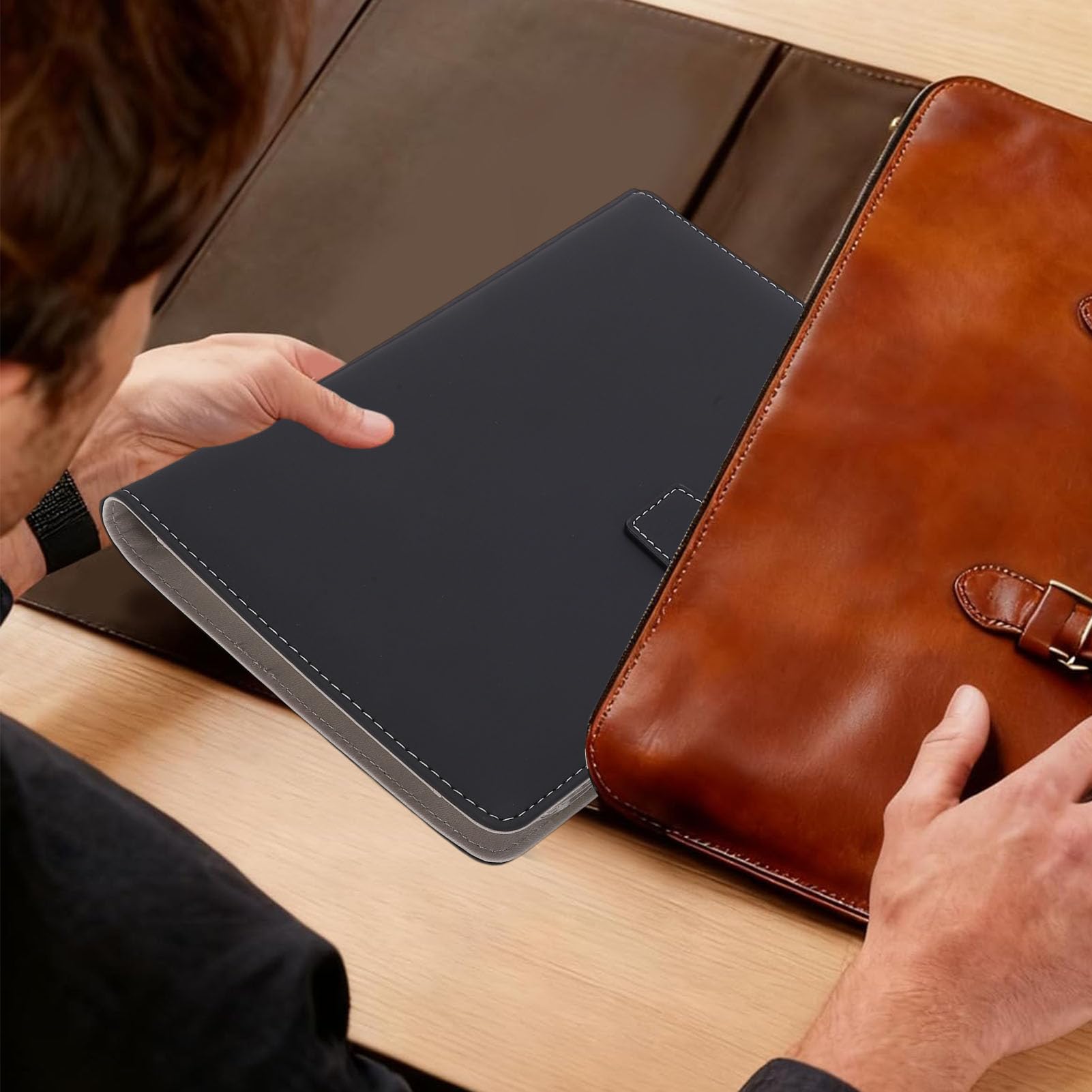 Jectse Ensemble de Carnet et Stylo Numérique A5 Rechargeable avec Stylo Intelligent en PU et Application pour Les études, Le Travail, la Prise de Notes et Le Dessin.
