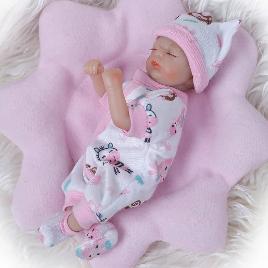 Amazon.co.jp: 8インチミニリボーン赤ちゃん人形 20cm フルシリコン