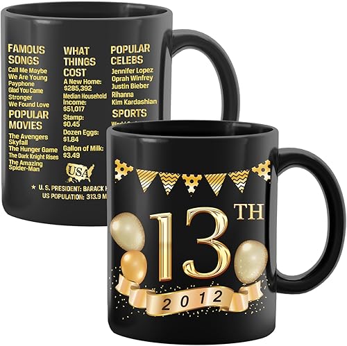 Regalos de cumpleaños 13 para hombres y mujeres, regalo para 13 años, regalos de cumpleaños 2012, ideas de regalo para hombres de 13 años, regalos