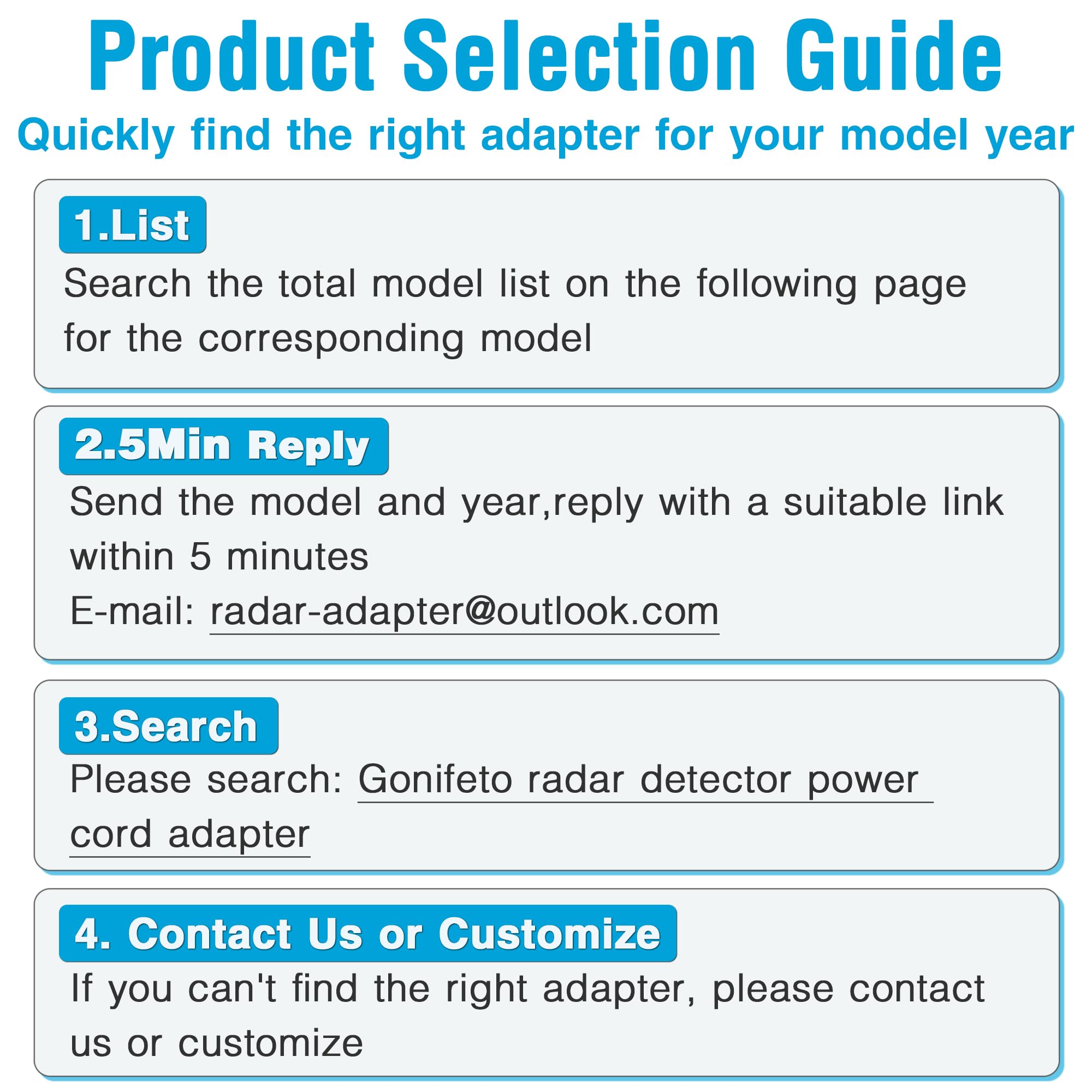 Digipartspower Car DC Adapter for Cobra 360 Laser Radar Detector Power