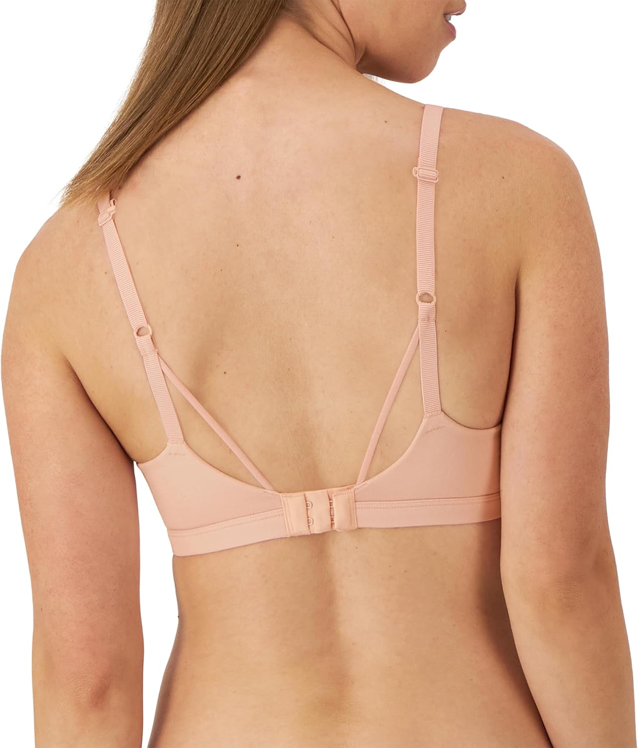 Maidenform Women's Wireless Bra, Everyday Luxe T-Shirt Wireless Bras for Women, Convertible Straps, Smoothing