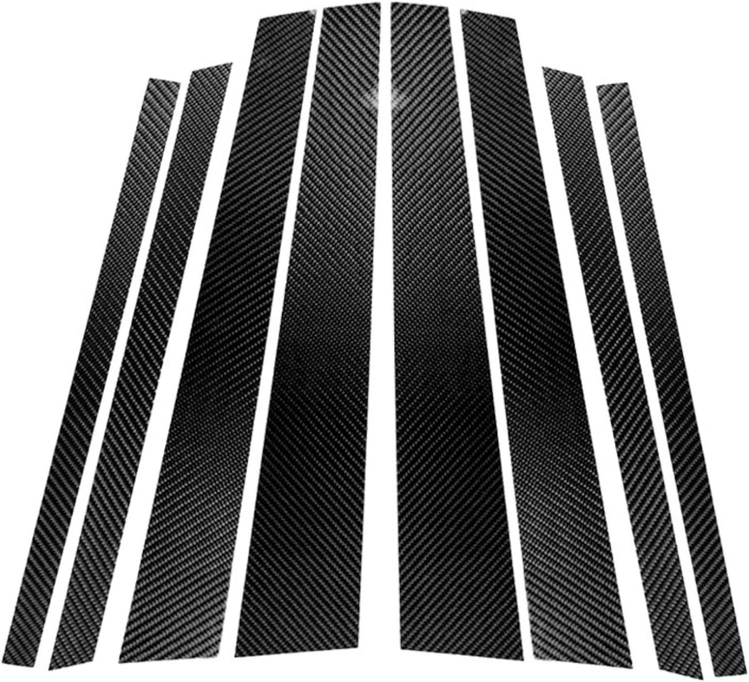 Carbon Fiber Cover Trim Sticker Accessories Decoration Compatible with BMW X5 E70 X6 E71 2008-2014 (Door Sash B Pillar 43)