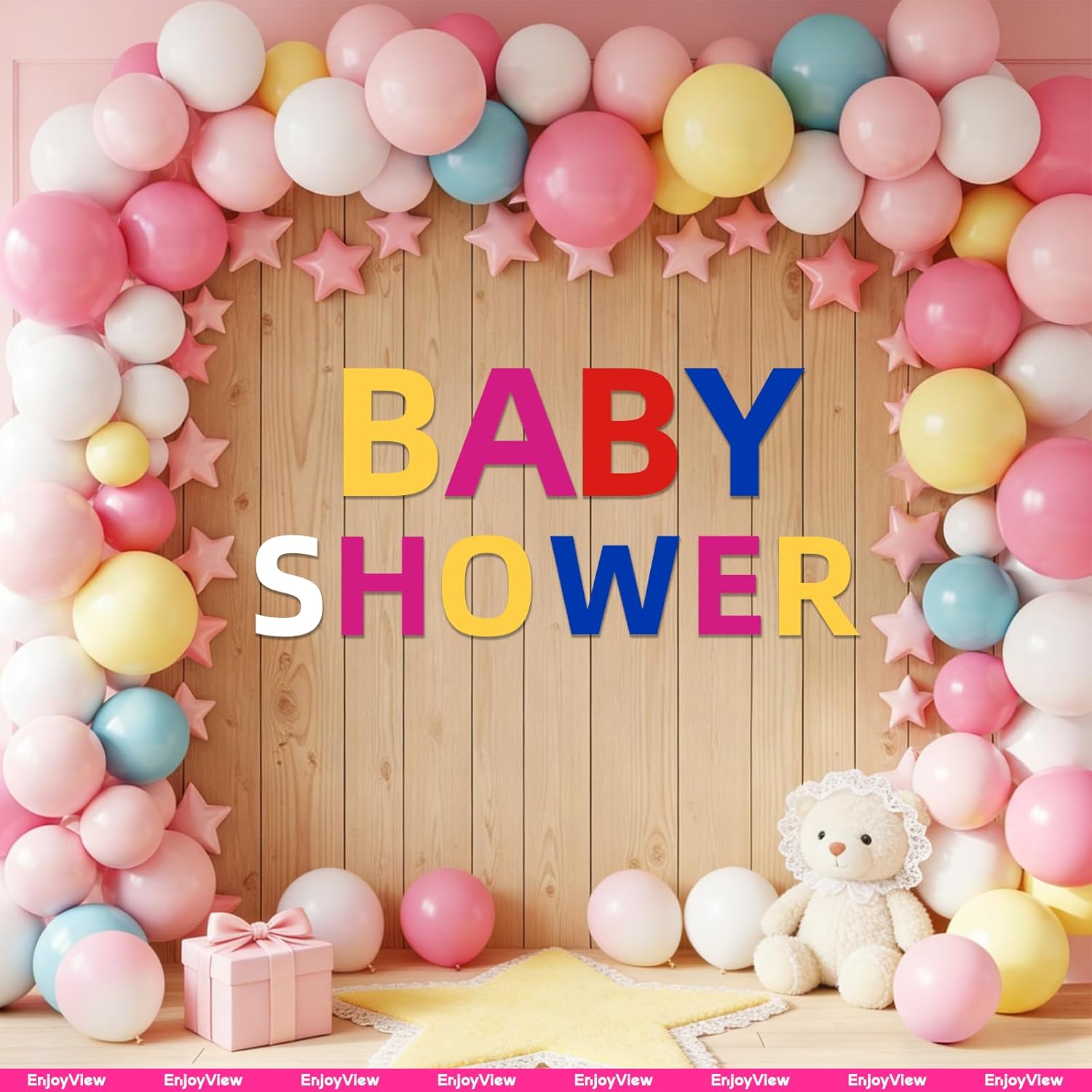 4-24 PCS Custom 24 Inch Cardboard Letters & Numbers for Wall Decor, Large Personalized Decorative Cutout Baby Name Signs for Nursery, Kids Room, Bedroom & Party Decoration