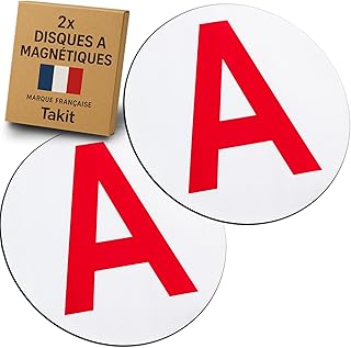 Takit Disque A Magnétique 2X - Version 2025 - Marque Française - Disque Magnétique Jeune Conducteur