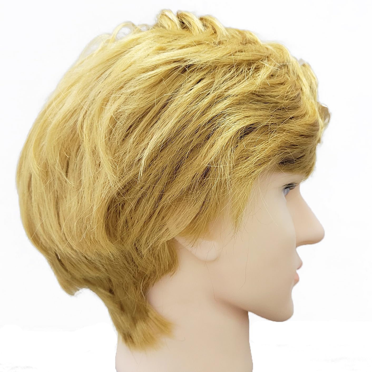 Adult Wigs Cosplay Blonde Hair Wig Halloween Costume Wig, Gold