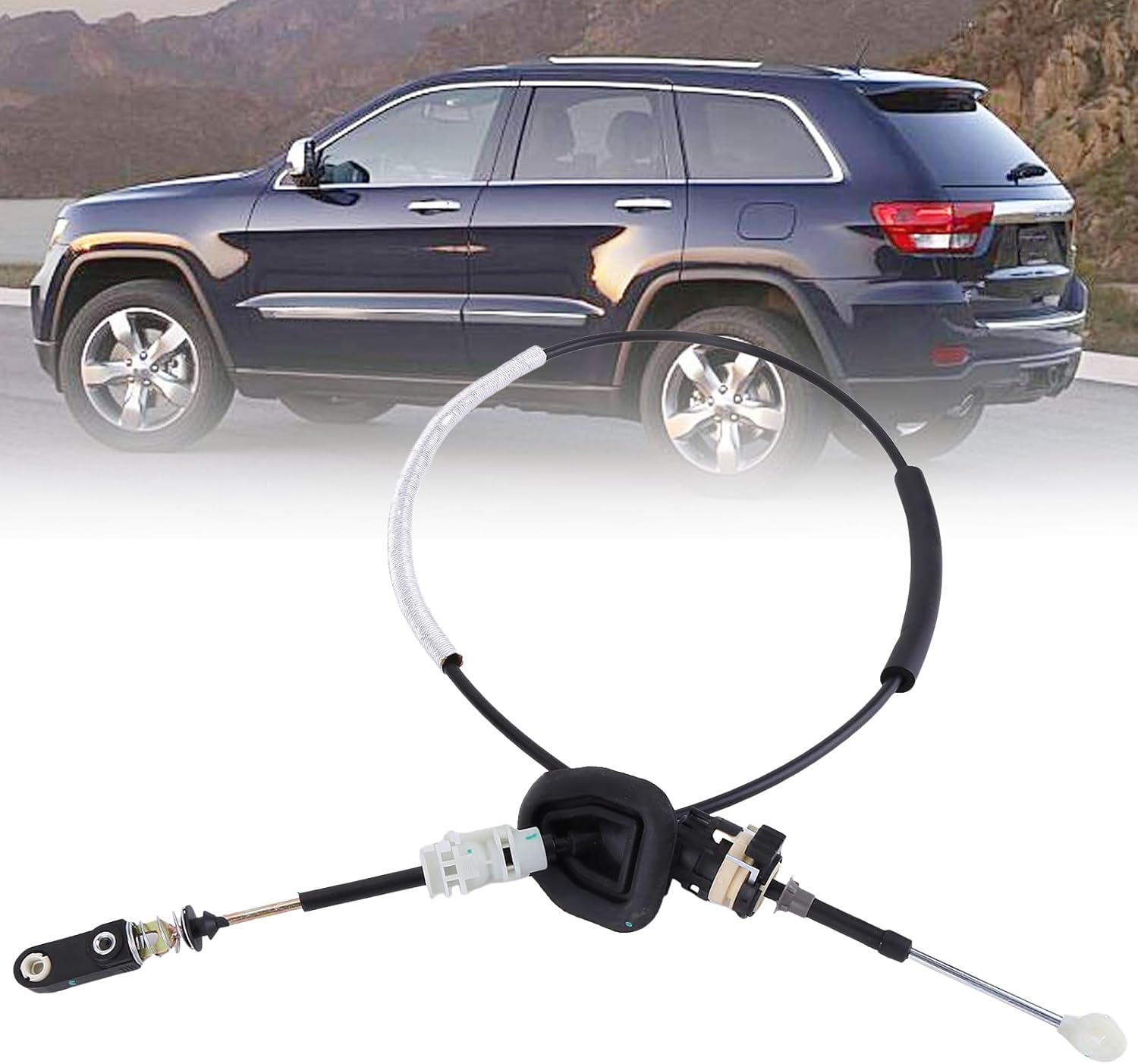 Transmission Gear Shifter Cable for Dodge Durango GrandCherokee 3.6L V6 2011 2012 2013 5.7L V8 65RFE Transmission Shift Cable Gearshift Control Cable 52124783AB 52124783AC