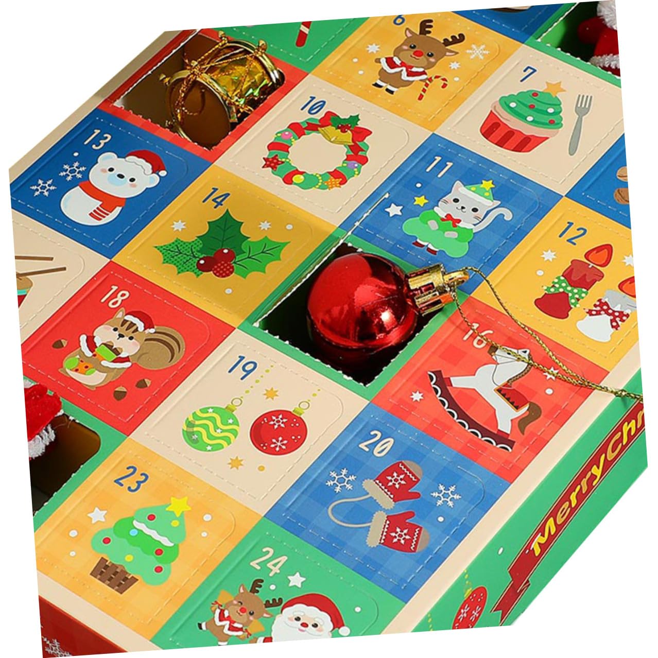 Parliky 15 Piezas Calendario Adviento Días Caja Regalo Rellenable para Chocolates y Dulces Decoración Navideña DIY para Familia Interactivo y Diarias