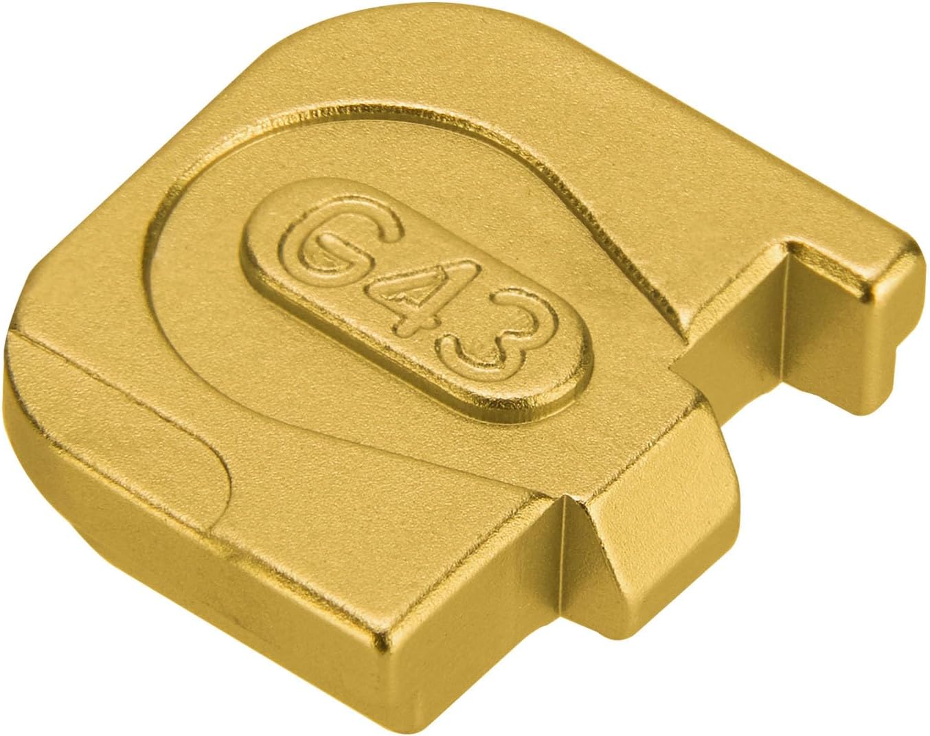 NDZ Performance Slide Cover Back Plate for Glock 43, 43X, 48 9mm – CNC Machined Aluminum, Aspis Cut Design, Textured Anodized Finish – Made in USA – Choose Color