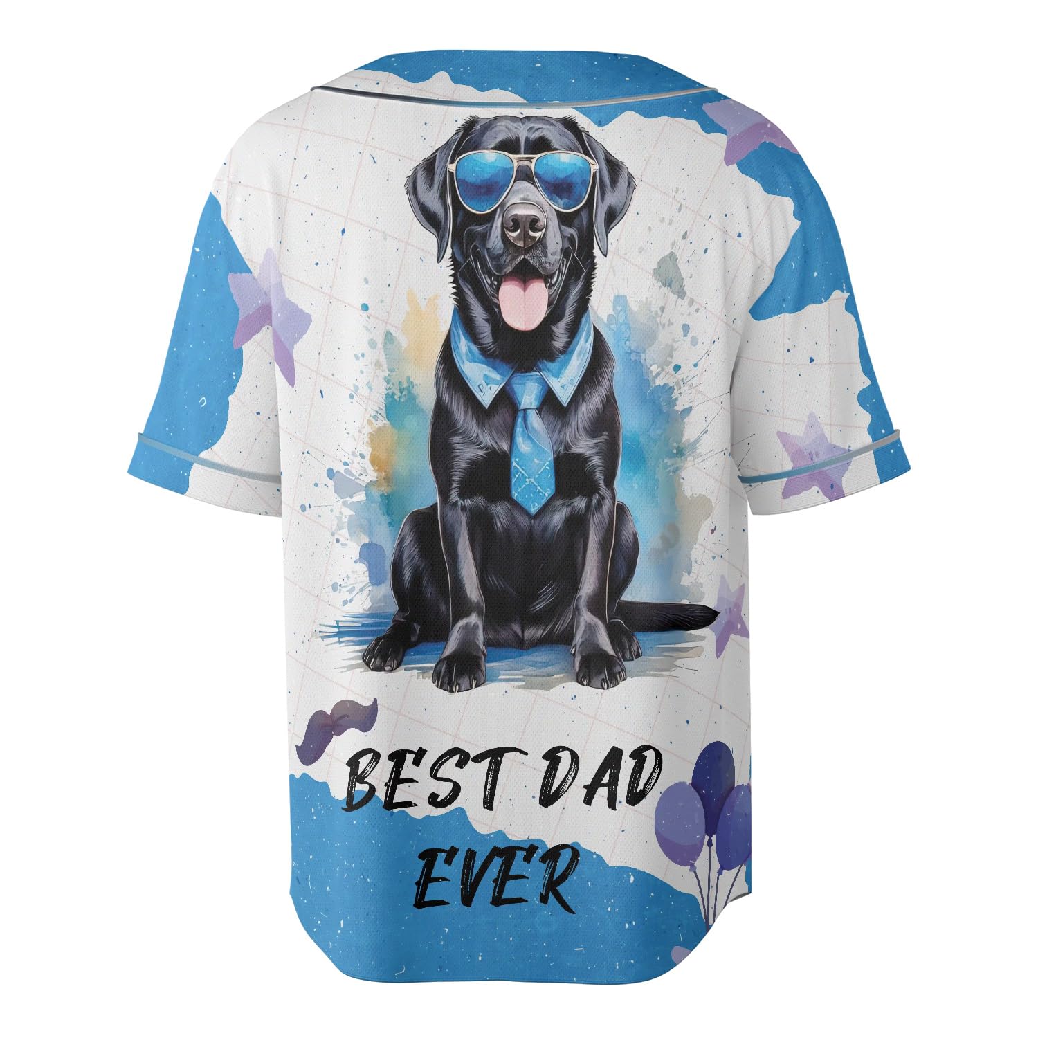 Ninety3POD Happy Father's Day Best Labrador Retriever Cool Dad Ever All Over Print 3D Baseball Jersey Shirt Lab Dog Lover Gifts Softball Sport 12007