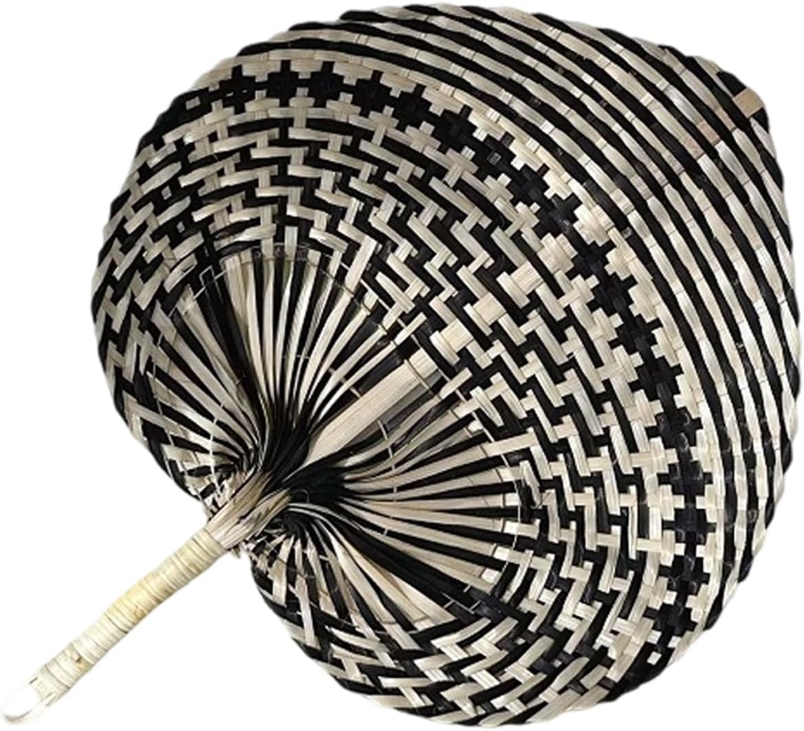 Natural Hand Fan Decorative Gift Handmade with Lightweighted Durability Repelling and Wall Hanging Fan Home Decoration