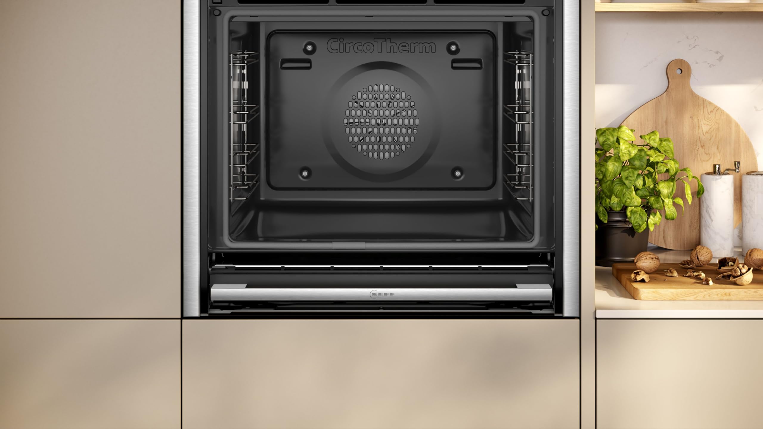 NEFF B64VS71N0 N 90 Einbau-Backofen 60 x 60cm Slide&Hide Full Touch TFT-Display Vario Steam Schwarz
