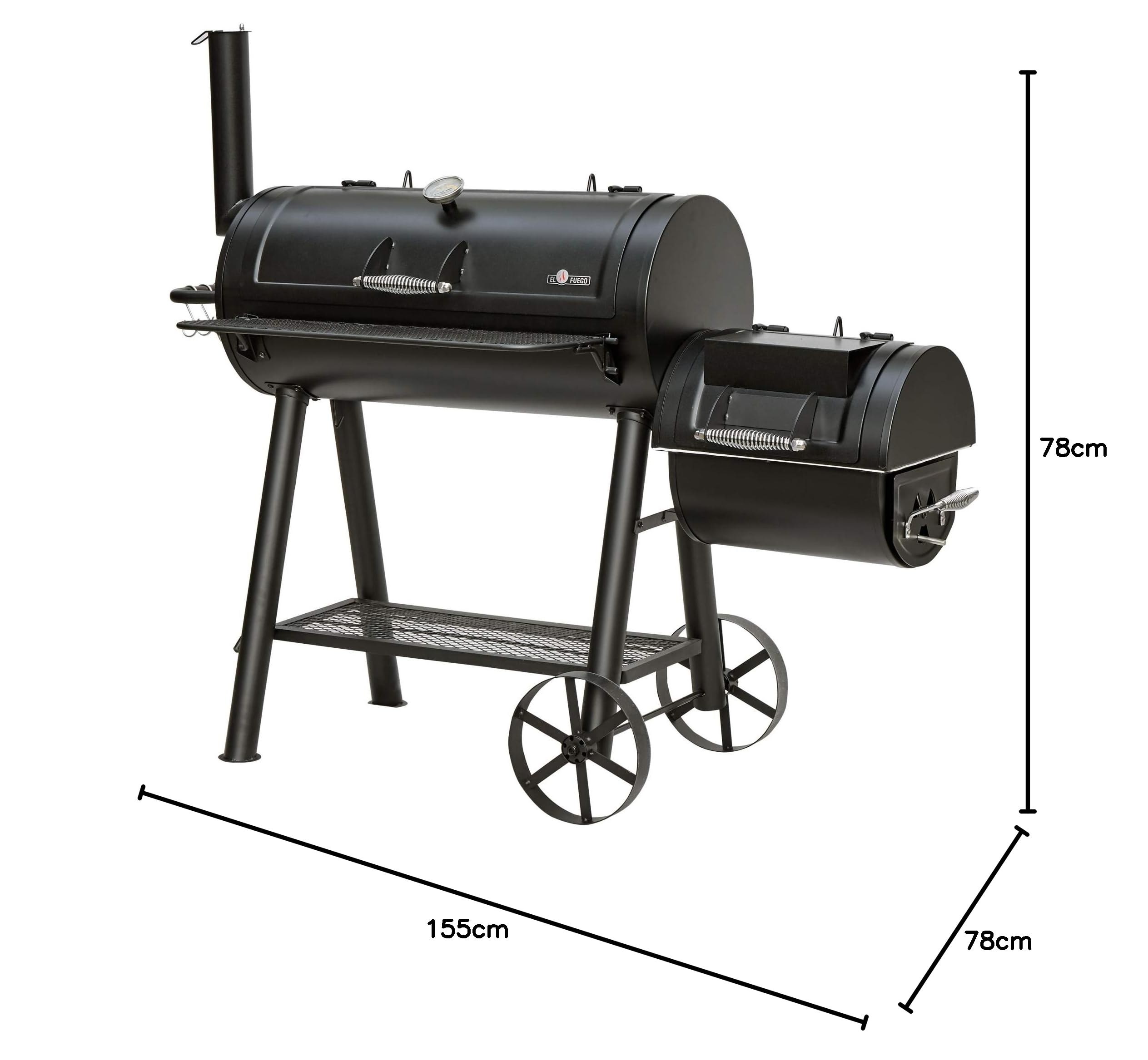 Fuego EL Buffalo grill na węgiel drzewny, wędzarnia, grill, BBQ, Barbecue, AY 568