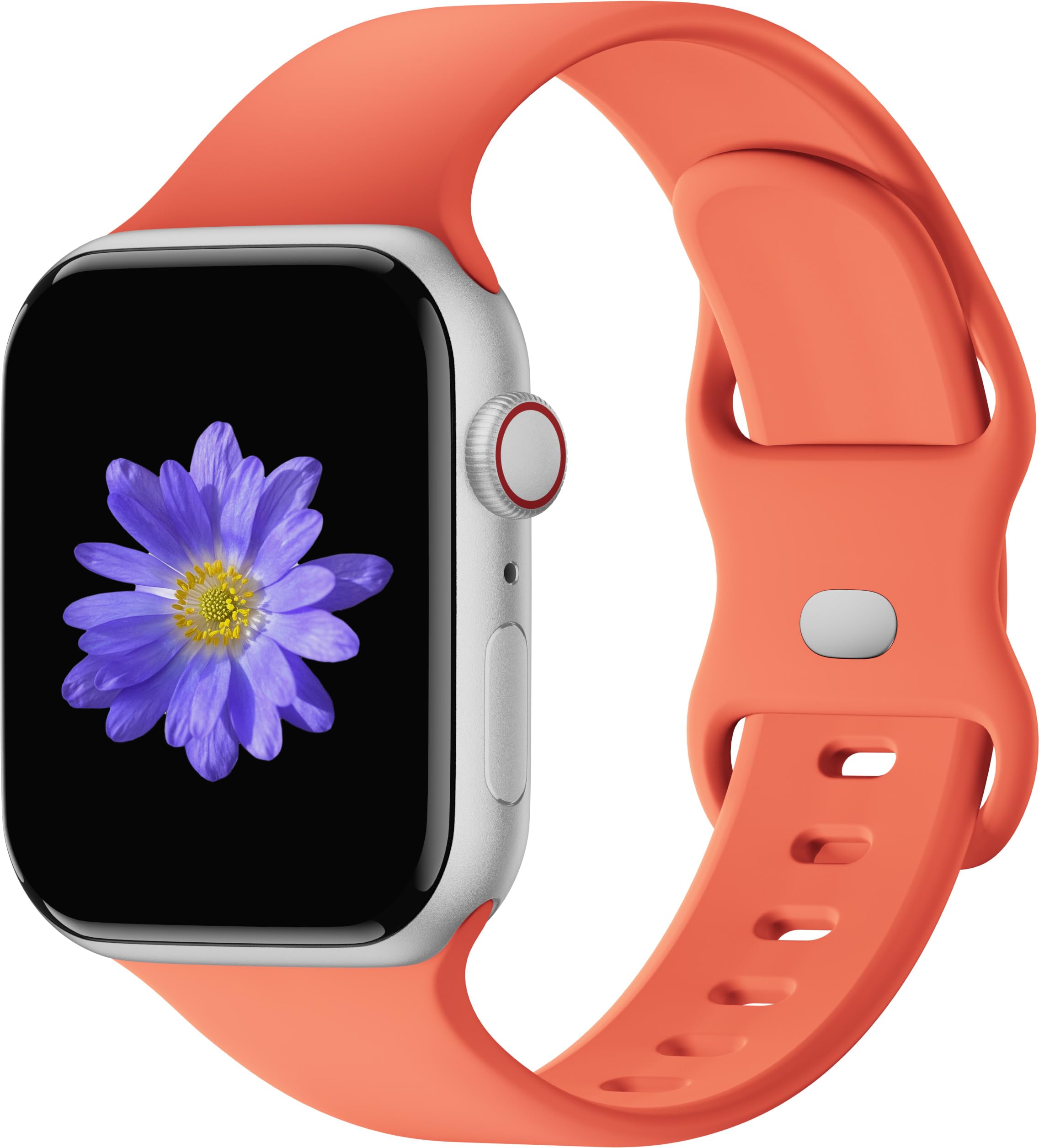 Cindgress Sport Bands Compatible with Apple Watch 42mm 44mm 45mm 46mm 41mm 38mm 40mm for Women Men, Soft Silicone Strap for iWatch Wristband Series SE 10 9 8 7 6 5 4 3 2 1