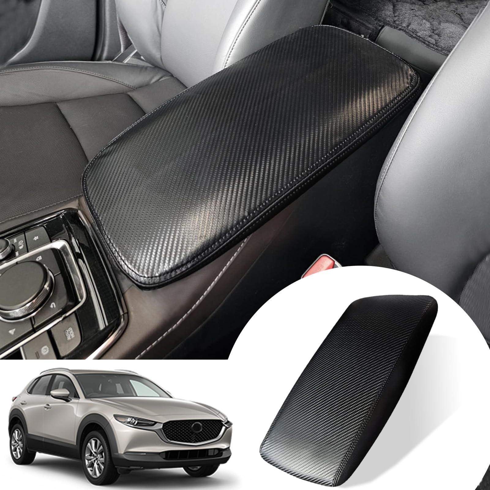 ANMOSVO Center Console Cover for Mazda