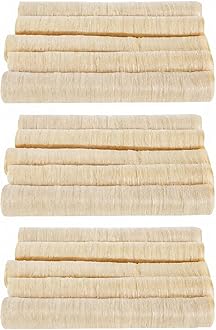 Collagen Sausage Casing, 15PCS 15m/49.2ft Diameter 30mm Edible Drying Sausage Casing for Homemade Sausages and Ham Sausage Kitchen Cooking Accessories