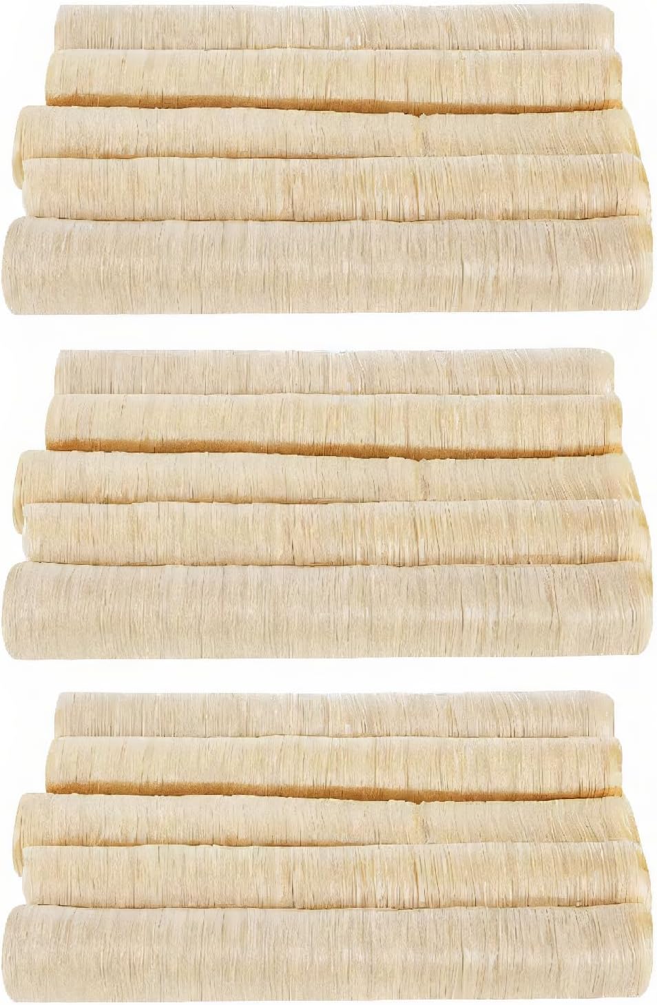 Collagen Sausage Casing, 15PCS 15m/49.2ft Diameter 30mm Edible Drying Sausage Casing for Homemade Sausages and Ham Sausage Kitchen Cooking Accessories