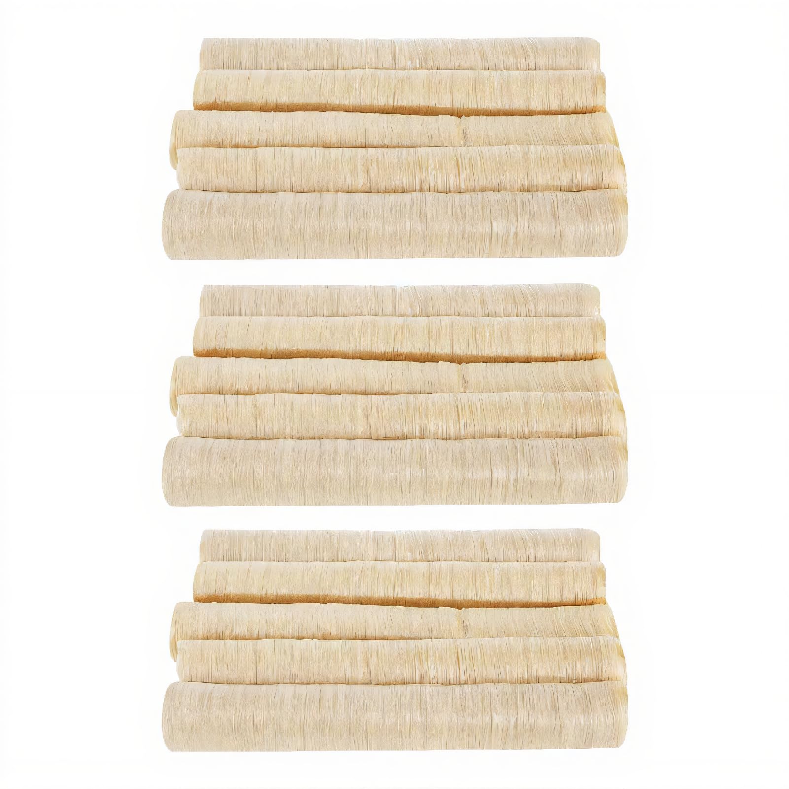Collagen Sausage Casing, 15PCS 15m/49.2ft Diameter 30mm Edible Drying Sausage Casing for Homemade Sausages and Ham Sausage Kitchen Cooking Accessories