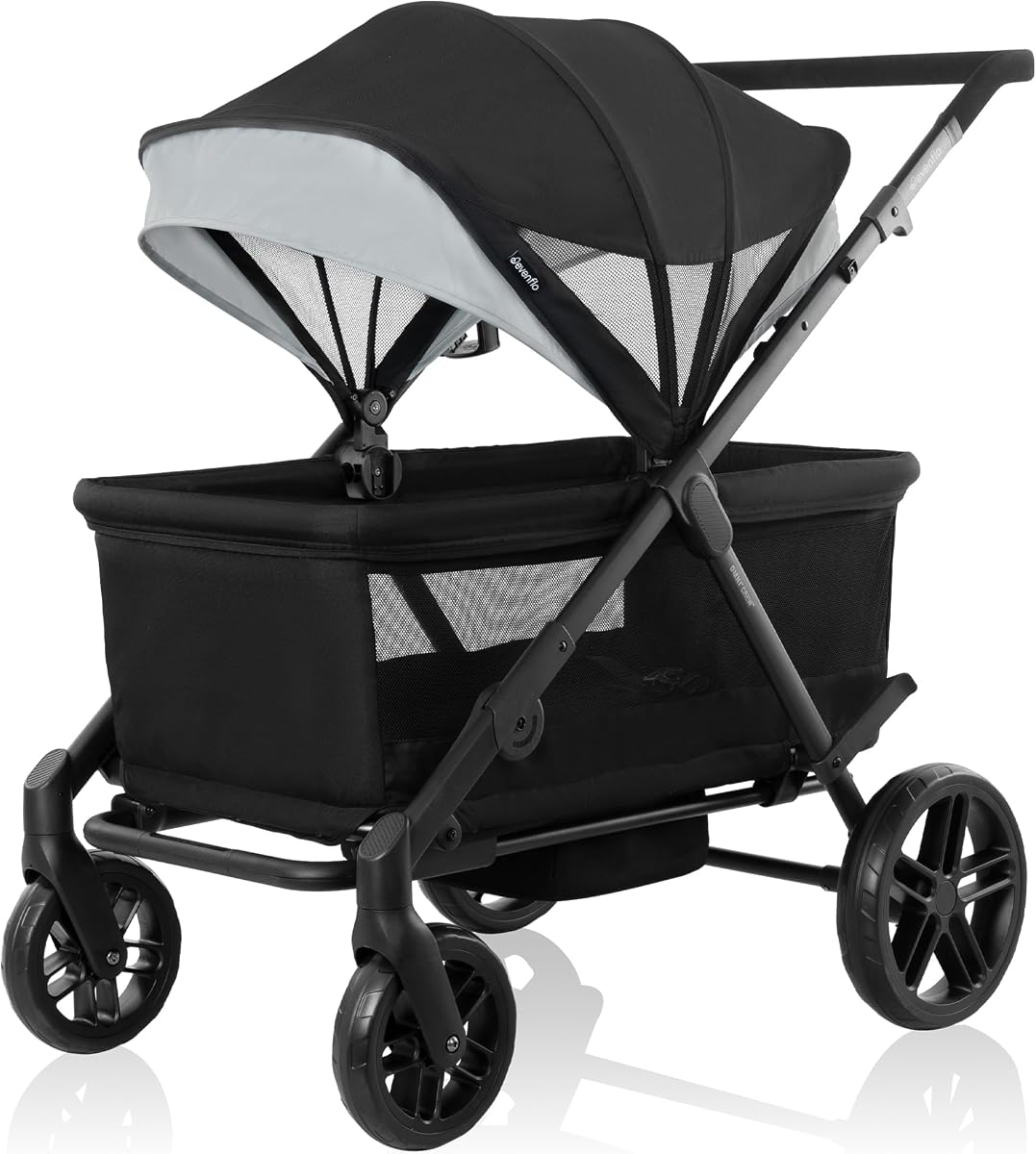 Cochecito 3 en 1 Omni Crew | Modos Push & Pull, compatible con LiteMax, LiteMax NXT, Revolve180. & Asientos de coche Shyft DualRide (negro regaliz)