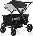 Evenflo Omni Crew Stroller Wagon - Licorice Black