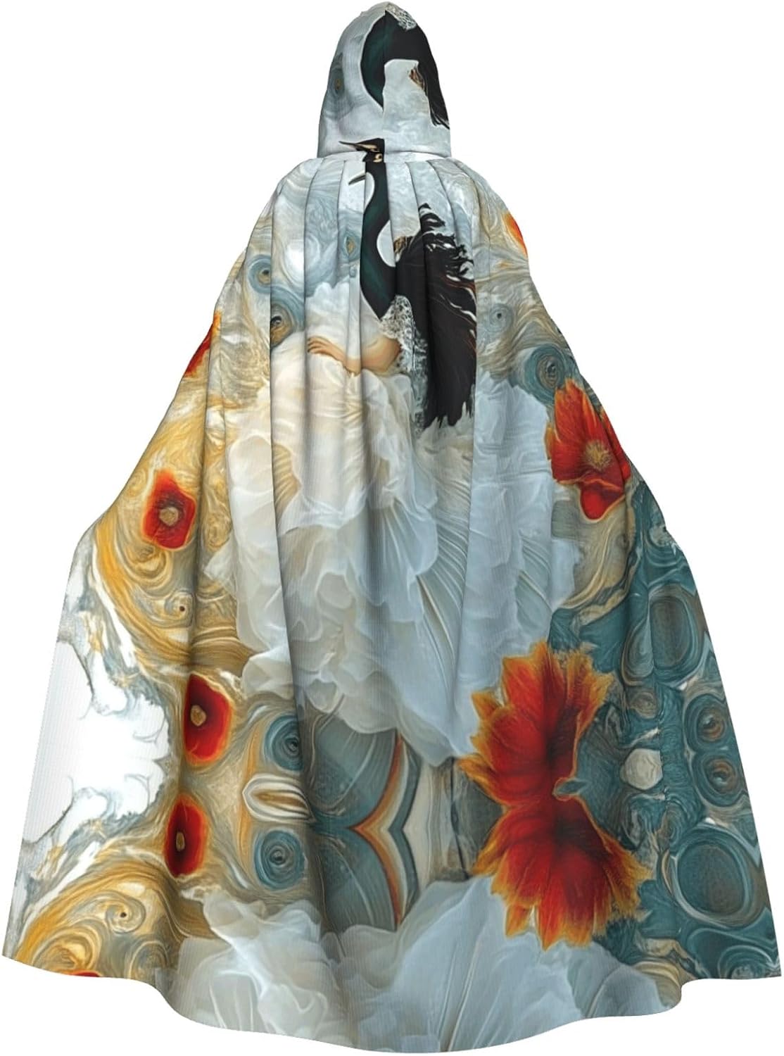 Exquisite digital art Unique Darkness Poncho Shawl - Customizable Wearable Blanket for Women, Perfect Halloween Costume Accessory, Knight, Akatsuki, and More