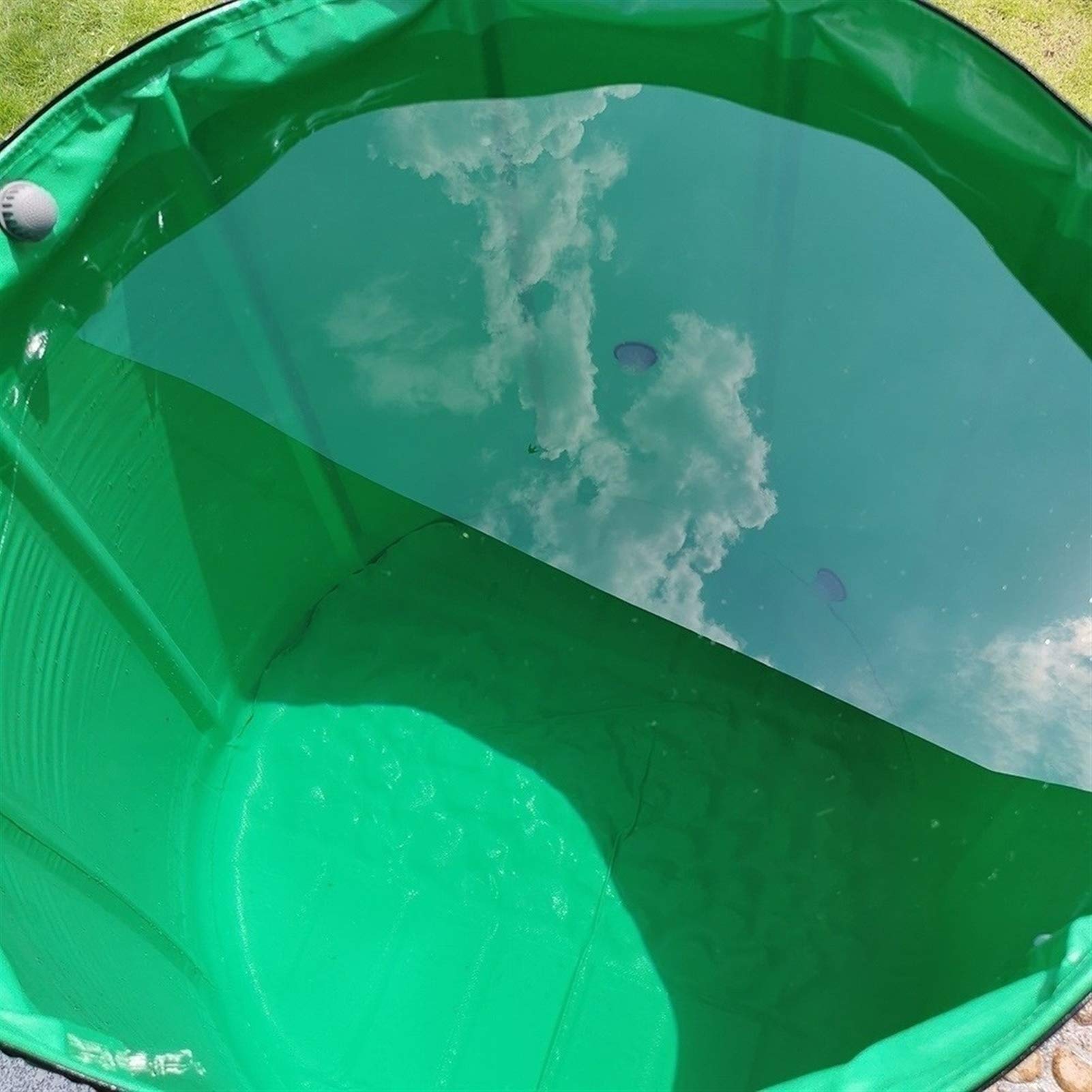 Barril de lluvia plegable con tanque de agua flexible y malla de filtro para un riego eficiente del jardín