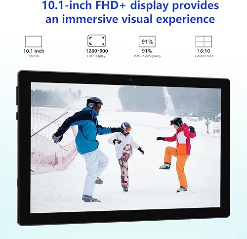 Miniatura 6 de Tablet 128GB+6GB con teclado, tableta de 10 pulgadas 2 en 1 tabletas, Android 11 Tableta PC, 1.8GHz Quad Core 1280*800 10.1 "FHD 8MP Cámara dual BT
