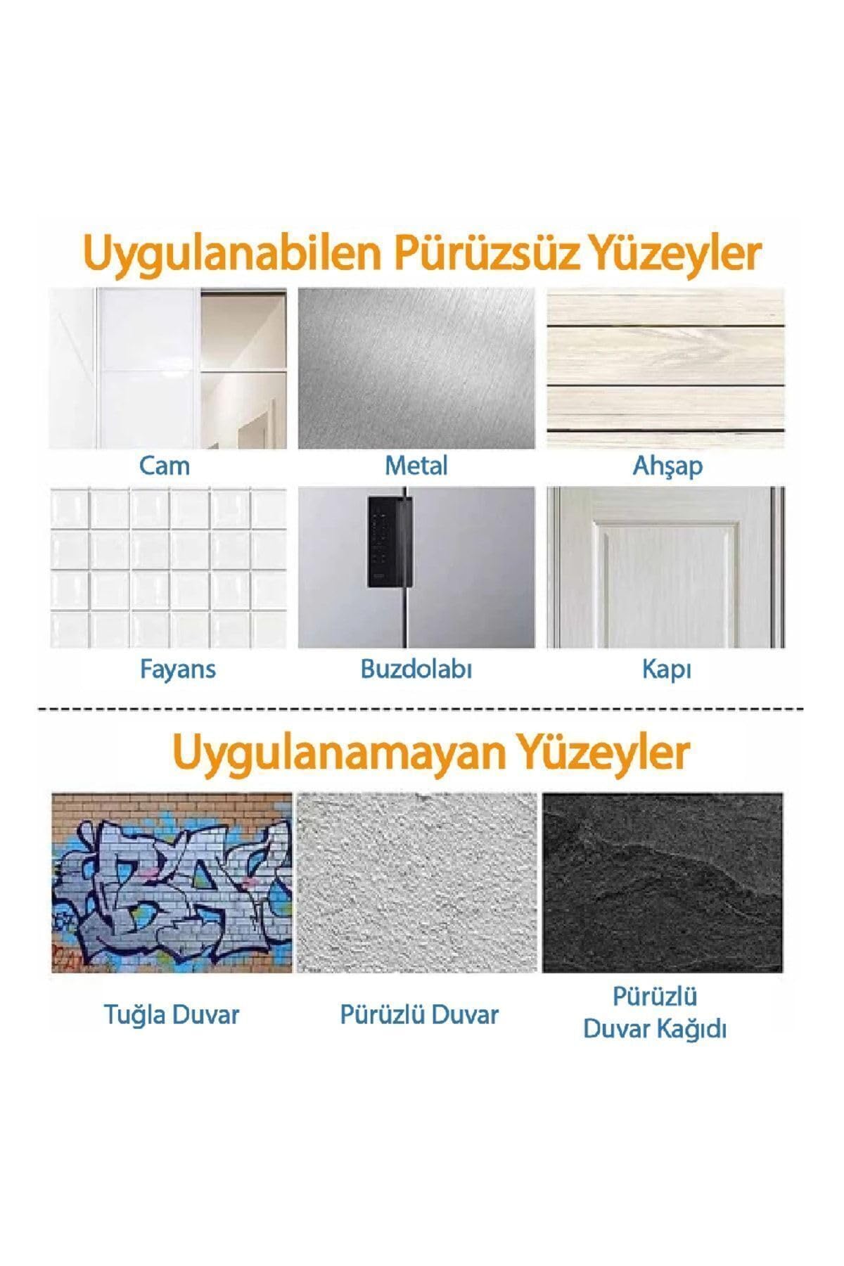 Tafce Kendinde Yapışkanlı Şeffaf Kablo Tutucu Diş Fırçası Askısı 5 Adet