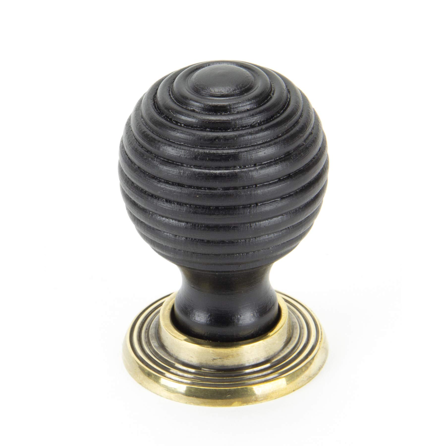 From The Anvil Chrome,Rose Ebony And Ab Beehive Cabinet Knob 38Mm