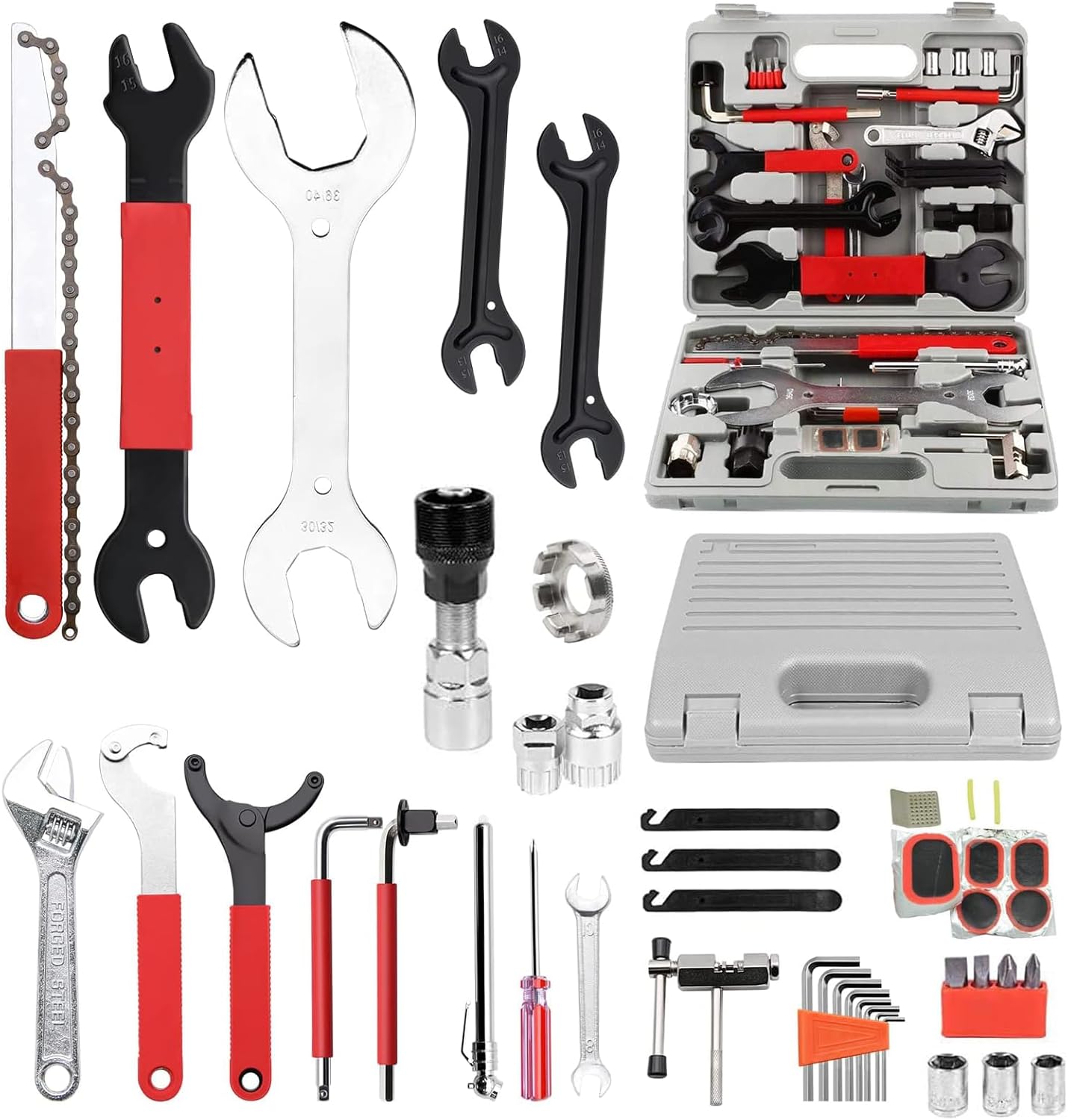 Bike Repair Tool Kits, Multi-Function Tool Kit, Maintenance Tool Set with Box Best Value Professional Home Bike Tool with Premium Quality