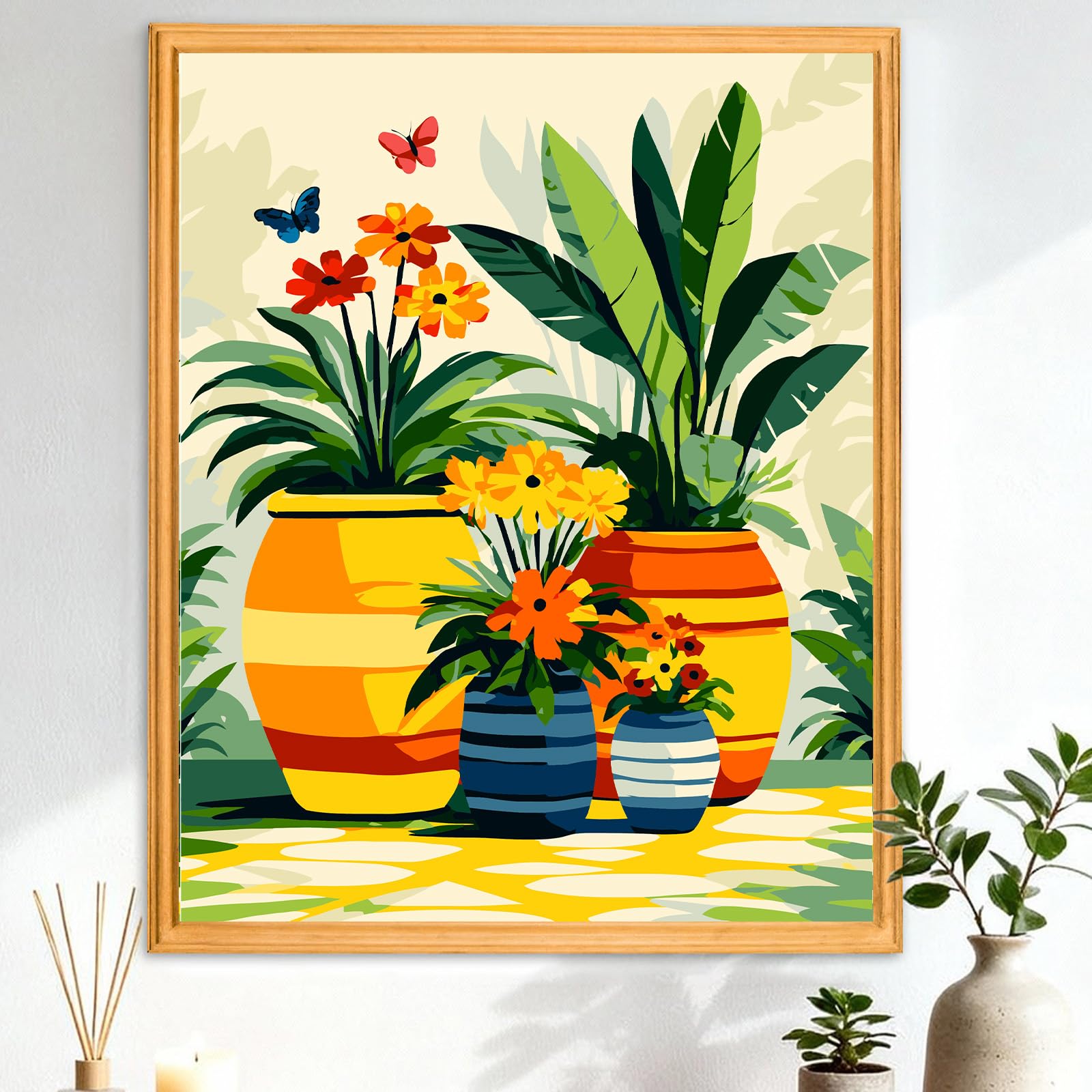 CEOVR Flowers Paint by Numbers for Adults 40x50 cm, Frameless — image 1