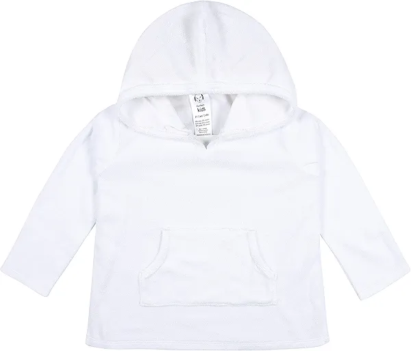 Gerber Girls' Toddler Hooded Kangaroo Pocket Terry Cover Up