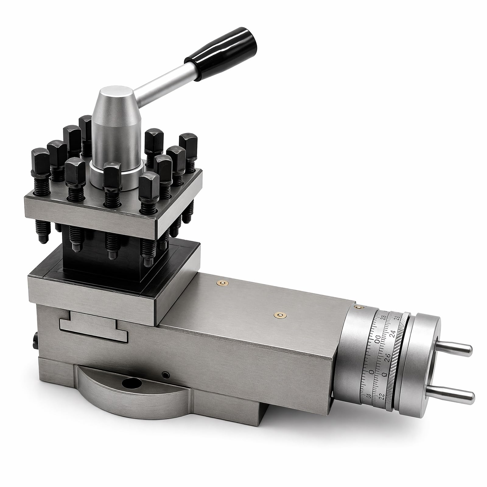 Zestaw narzędzi tokarskich 31,5 x 8,2 cm, mini metalowy uchwyt na narzędzia tokarskie, prowadnica krzyżowa 9,8 cm, wysokość środka 8,8 cm, wysokość rowka 4 cm, do tokarek stołowych serii 33, obróbka