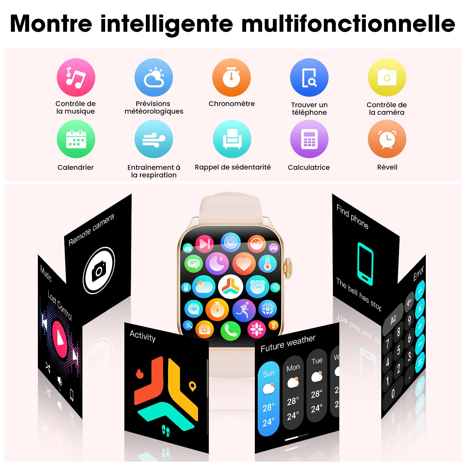 Smartwatch Uomo Donna con Effettua/Risposta Chiamate,1,91" schermo Curvo HD Orologio Fitness con Sonno/Cardiofrequenzimetro,110+ Sportive Tracker Attività,Impermeabile IP67 Smartwatch per iOS Android